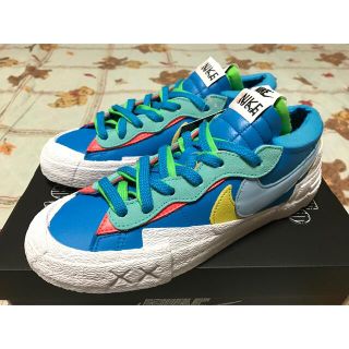 ナイキ(NIKE)のNIKE BLAZER LOW SACAI KAWS BLUE 25.5cm(スニーカー)