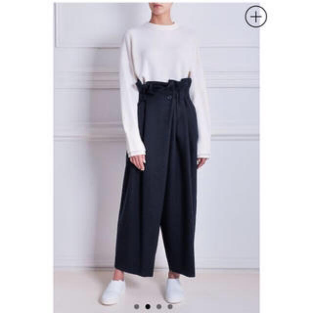 ENFOLD エンフォルド ハイウエストウールワイドパンツ 38 ナゴ