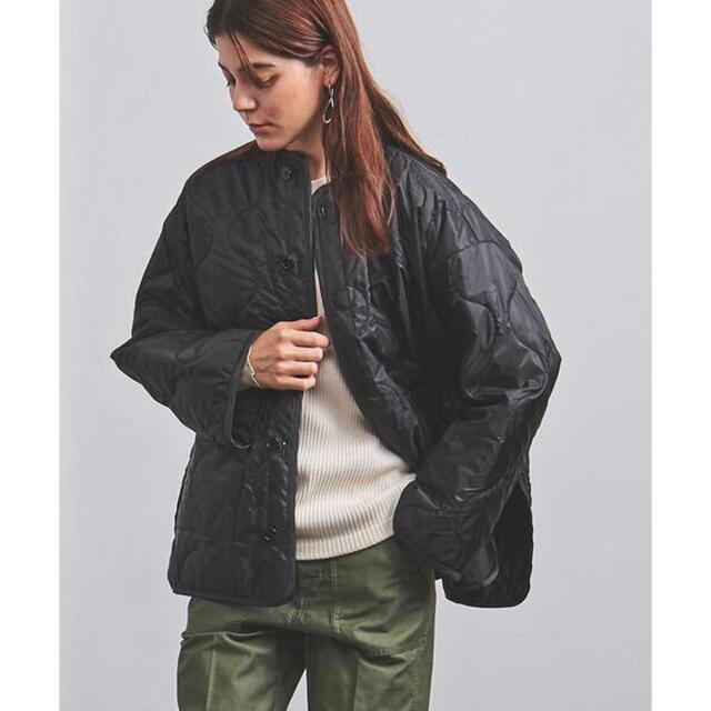 ミリタリージャケットHYKE キルティング　QUILTED BIGLINER JACKET サイズ1