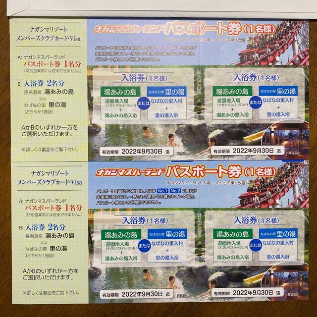 ナガシマスパーランド パスポート券 2枚 | tradexautomotive.com