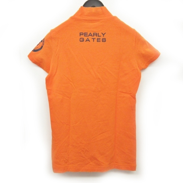 PEARLY GATES(パーリーゲイツ)のパーリーゲイツ ゴルフ Tシャツ カットソー ロゴ プリント ハイネック 0 メンズのトップス(Tシャツ/カットソー(半袖/袖なし))の商品写真