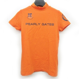 パーリーゲイツ(PEARLY GATES)のパーリーゲイツ ゴルフ Tシャツ カットソー ロゴ プリント ハイネック 0(Tシャツ/カットソー(半袖/袖なし))