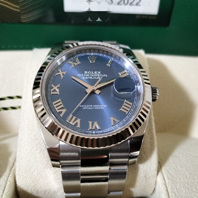 ROLEX(ロレックス)のロレックス　デイトジャスト41 126334 アズーロブルー　オイスター メンズの時計(腕時計(アナログ))の商品写真