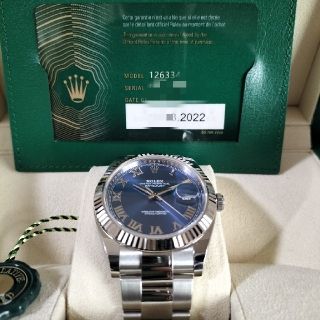 ロレックス(ROLEX)のロレックス　デイトジャスト41 126334 アズーロブルー　オイスター(腕時計(アナログ))