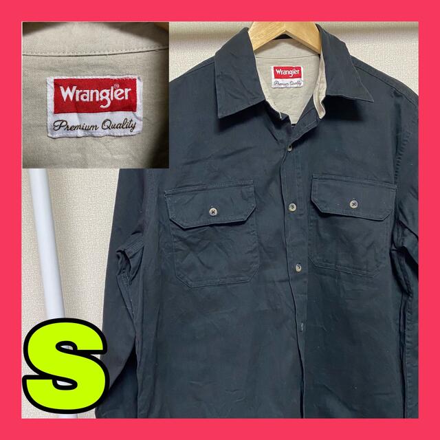 Wrangler(ラングラー)のWrangler ラングラー ワークシャツ カジュアル ブラック Sサイズ メンズのトップス(シャツ)の商品写真