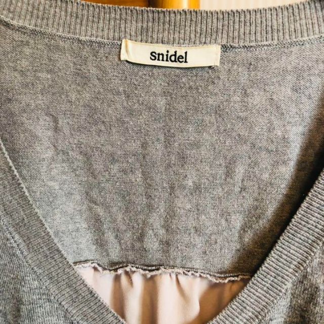 SNIDEL(スナイデル)の【フリーサイズ】snidel グレーニット レディースのトップス(ニット/セーター)の商品写真