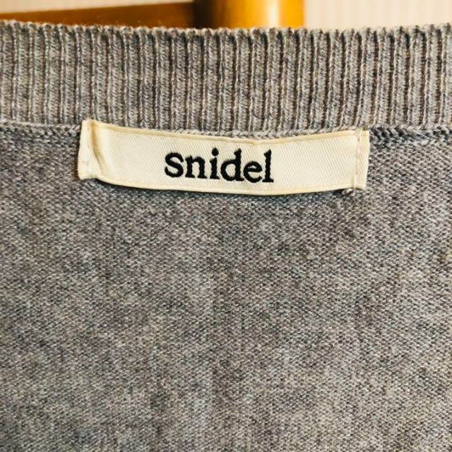 SNIDEL(スナイデル)の【フリーサイズ】snidel グレーニット レディースのトップス(ニット/セーター)の商品写真