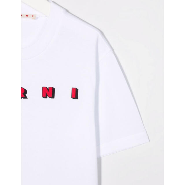 初期化済 【新作】マルニ　ロゴTシャツ　ホワイト　12