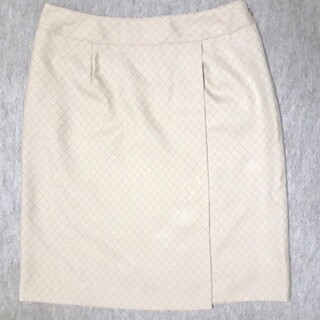 新品 23号 W92cmラップスカート風スカート 事務服 OL制服(ひざ丈スカート)
