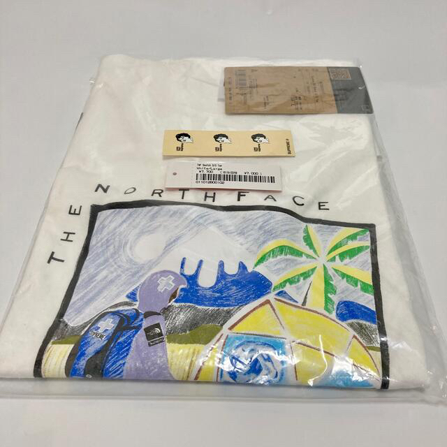 Supreme(シュプリーム)のSupreme The North Face Sketch S/S Top 白 メンズのトップス(Tシャツ/カットソー(半袖/袖なし))の商品写真