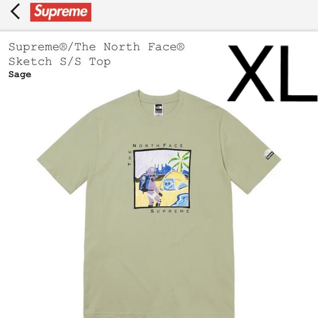 supreme×The north Face Tシャツ sketchSketchSSTop