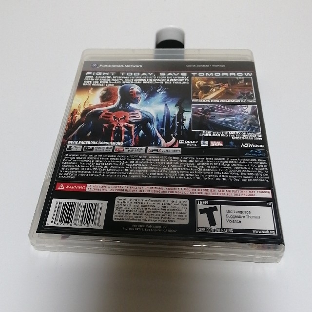 PlayStation3(プレイステーション3)のPS3 SPIDER-MAN EDGE OF TIME エンタメ/ホビーのゲームソフト/ゲーム機本体(家庭用ゲームソフト)の商品写真