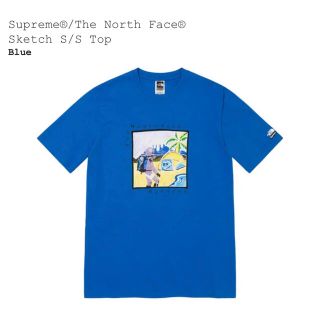 シュプリーム(Supreme)のsupreme the north face Sketch tee Blue(Tシャツ/カットソー(半袖/袖なし))