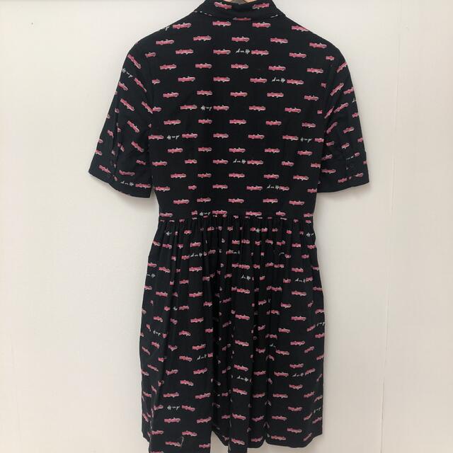 kate spade NEW YORK 車柄 総柄 シャツワンピース 2