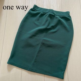 ワンウェイ(one*way)のone way 膝上丈スカート　美シルエット(ひざ丈スカート)