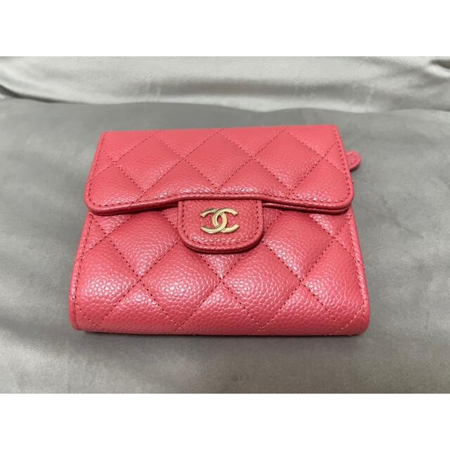 シャネル 財布 CHANEL ウォレット ピンク×ゴールド - sorbillomenu.com