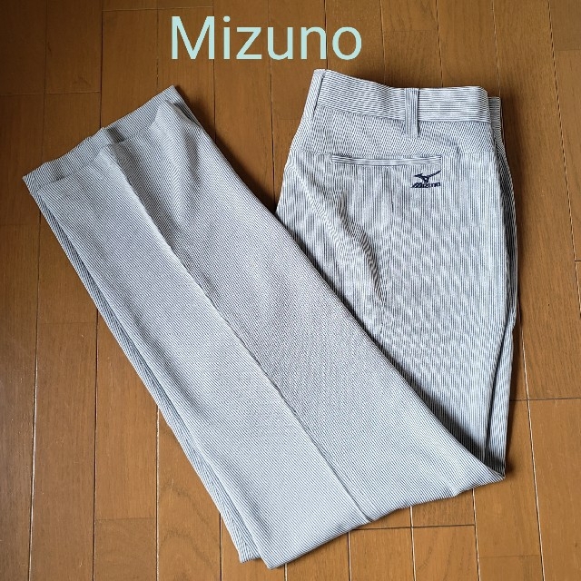 MIZUNO(ミズノ)のMizuno ミズノ ゴルフ ズボン ストライプ  滑り止め 大きい スポーツ/アウトドアのゴルフ(ウエア)の商品写真