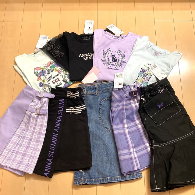 ANNA SUI mini(アナスイミニ)の【ご専用】ANNA SUImini 140【新品＆極美品♡9点♡ キッズ/ベビー/マタニティのキッズ服女の子用(90cm~)(スカート)の商品写真