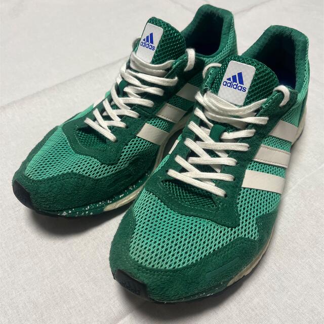 adidas(アディダス)のadidas アディゼロジャパンブースト3(グリーン27.0cm) スポーツ/アウトドアのランニング(シューズ)の商品写真