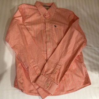 アバクロンビーアンドフィッチ(Abercrombie&Fitch)のタグ付き新品　アバクロンビー&フィッチ　ストライプ柄長袖ボタンダウンシャツ(シャツ)