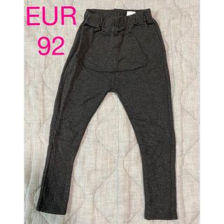 ザラキッズ(ZARA KIDS)の美品【Zara baby】サルエルストレッチパンツ グレー 90サイズ(パンツ/スパッツ)