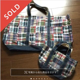 エルエルビーン(L.L.Bean)の売約済★新品★エルエルビーン★パッチワーク★大トートバッグ★ピクニックゆるキャン(トートバッグ)