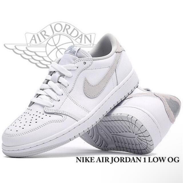 靴/シューズNIKE AIR JORDAN1 LOW OG neutral grey