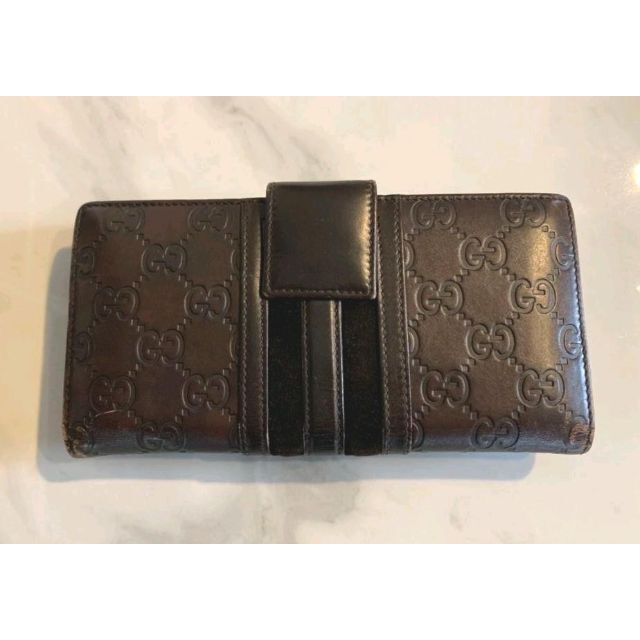 見事な ◾️GUCCI 長財布 本革 GGシマレザー ecousarecycling.com