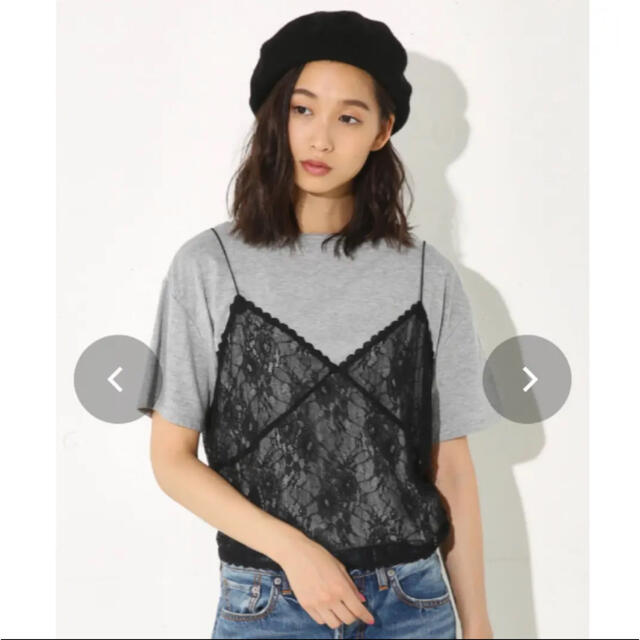 AZUL by moussy(アズールバイマウジー)のAZUL by moussy レースキャミ レディースのトップス(キャミソール)の商品写真