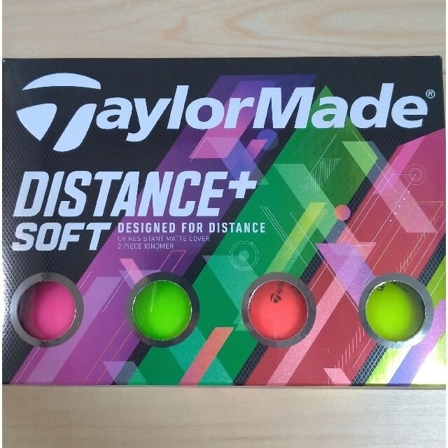 TaylorMade(テーラーメイド)の【新品】テーラーメイド ディスタンス+ ソフト マットカラー　1ダース　12球 スポーツ/アウトドアのゴルフ(その他)の商品写真