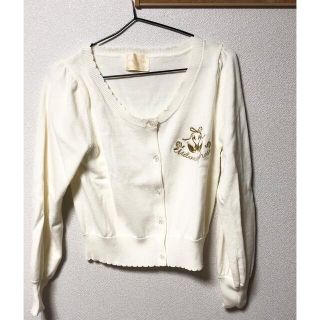 メタモルフォーゼタンドゥフィーユ(metamorphose temps de fille)のサワオニ様専用　Metamorphose リボンスワン刺繍カーディガン(カーディガン)