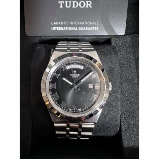 チュードル(Tudor)の【美品】チューダー ロイヤル デイデイト 41mm ブラック TUDOR (腕時計(アナログ))