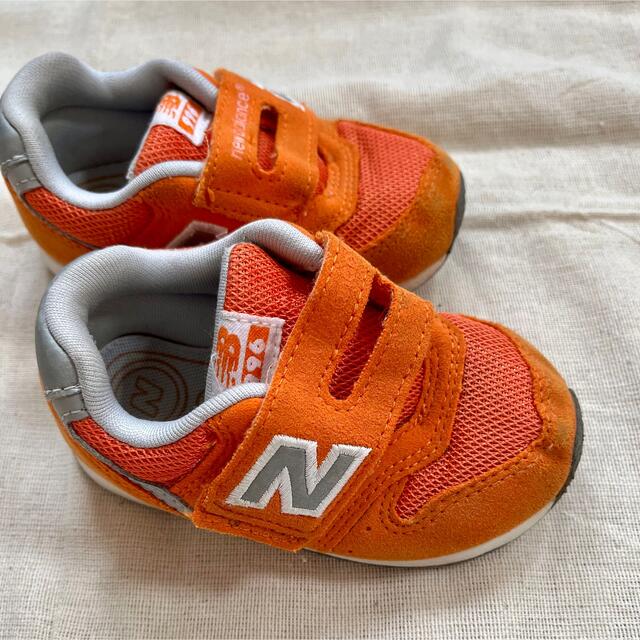 New Balance(ニューバランス)のニューバランス　スニーカー　ベビー　14cm オレンジ キッズ/ベビー/マタニティのベビー靴/シューズ(~14cm)(スニーカー)の商品写真