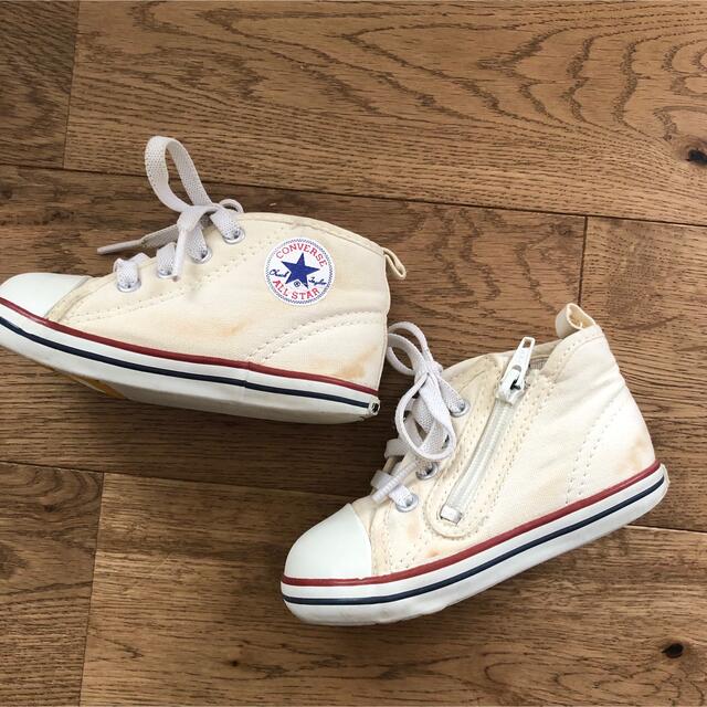 CONVERSE(コンバース)の最終価格◉コンバース スニーカー　アイボリー◉ キッズ/ベビー/マタニティのベビー靴/シューズ(~14cm)(スニーカー)の商品写真