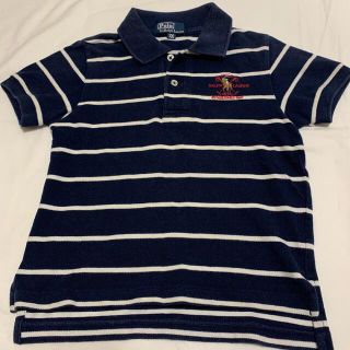 ポロラルフローレン(POLO RALPH LAUREN)の【古着】 ラルフローレン ポロシャツ 100cm  ボーダー　半袖(Tシャツ/カットソー)