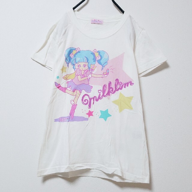 milklim(ミルクリーム)のmilklim ミルクリーム ファンシー 魔法少女 半袖 Tシャツ レディースのトップス(Tシャツ(半袖/袖なし))の商品写真