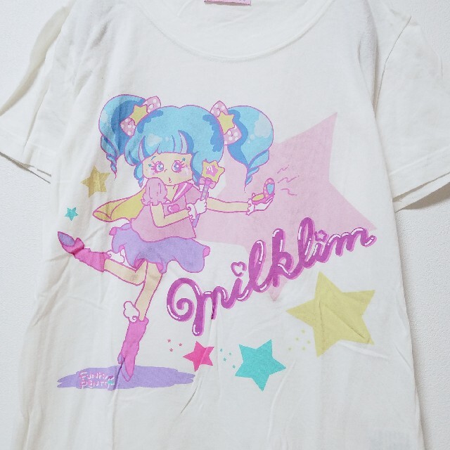 milklim(ミルクリーム)のmilklim ミルクリーム ファンシー 魔法少女 半袖 Tシャツ レディースのトップス(Tシャツ(半袖/袖なし))の商品写真