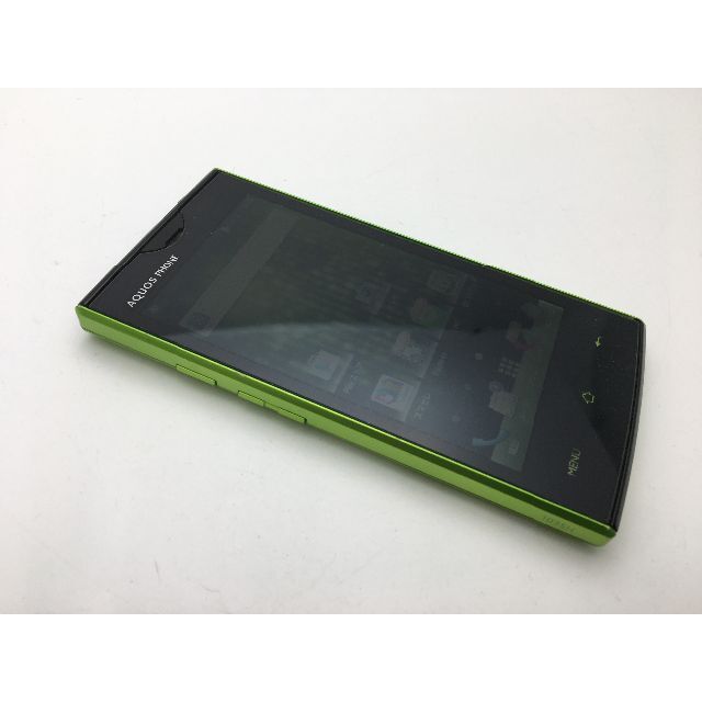 SHARP(シャープ)のsoftbank AQUOS PHONE 103SH グリーン◆美品◆363 スマホ/家電/カメラのスマートフォン/携帯電話(スマートフォン本体)の商品写真