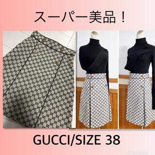 Gucci - 【GUCCI】美品‼︎ グッチ GG柄キャンバスAライン スカートの 