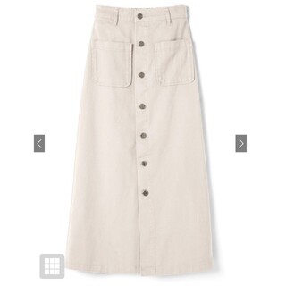 グレイル(GRL)の新品 グレイル♡前ボタンポケットツイルスカート(ロングスカート)