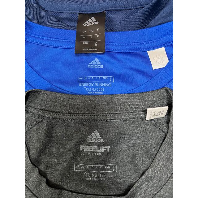 adidas(アディダス)のadidas メンズ速乾性Tシャツ3枚セット スポーツ/アウトドアのランニング(ウェア)の商品写真