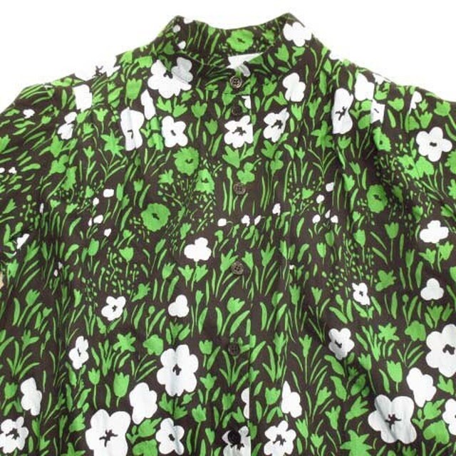 marimekko(マリメッコ)の極美品 マリメッコ marimekko 花柄 シャツ ワンピース 36●３※ レディースのワンピース(ロングワンピース/マキシワンピース)の商品写真