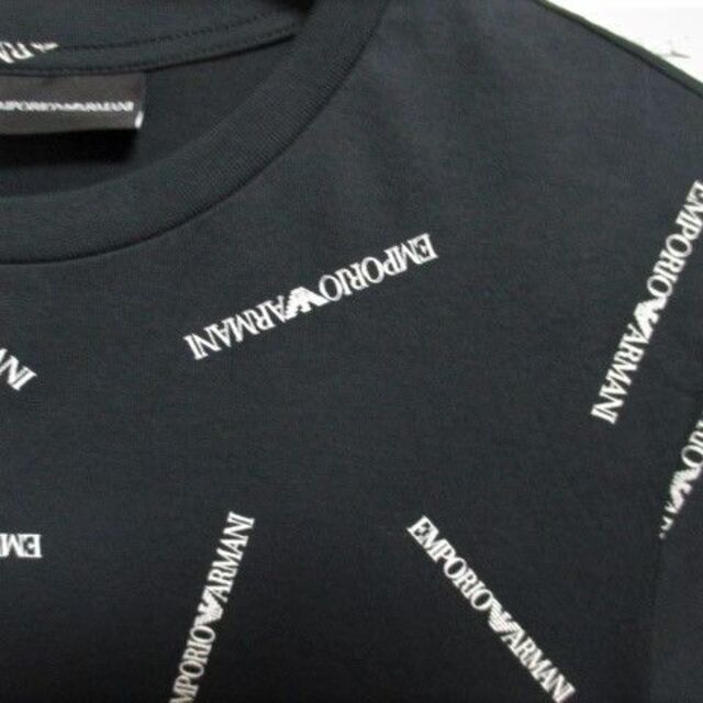 Emporio Armani(エンポリオアルマーニ)の☆エンポリオ アルマーニ 総柄 ロゴ プリント Tシャツ/半袖/メンズ/Ｍ☆新品 メンズのトップス(Tシャツ/カットソー(半袖/袖なし))の商品写真