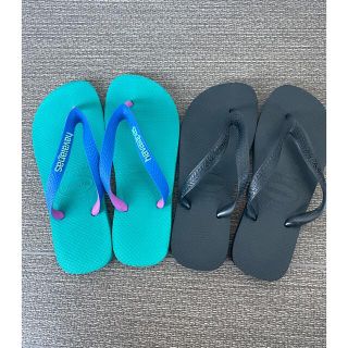 ハワイアナス(havaianas)の美品　2点セット(サンダル)