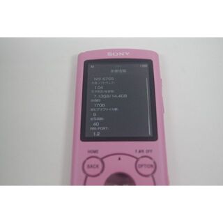 ソニー(SONY)のSONY/ソニー/WALKMAN/型番：NW-S765/16GB/ピンク(ポータブルプレーヤー)