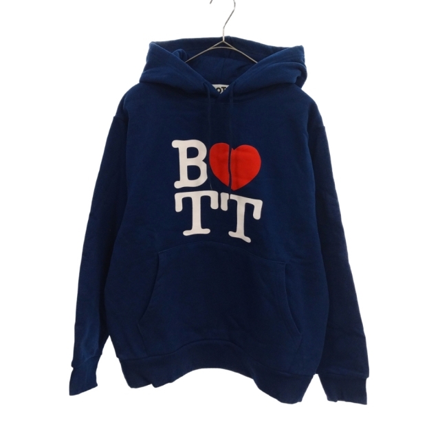 M備考BoTT ボット LOVE BOTT Pullover Hood Sweatshirt ラブボットプルオーバーパーカー フーディー ネイビー 213BOTT03