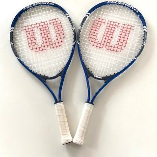 ウィルソン(wilson)の２本セット◇ラケットボール　スカッシュ用　ラケット　ネイビー✖️白(ラケット)