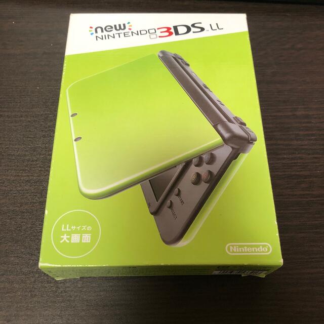 任天堂(ニンテンドウ)のNintendo 3DS NEW ニンテンドー 本体 LL ライム/ブラック エンタメ/ホビーのゲームソフト/ゲーム機本体(携帯用ゲーム機本体)の商品写真