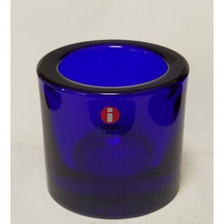 イッタラ(iittala)のイッタラ　キビ　キャンドルホルダー コバルトブルー cobalt blue(キャンドル)