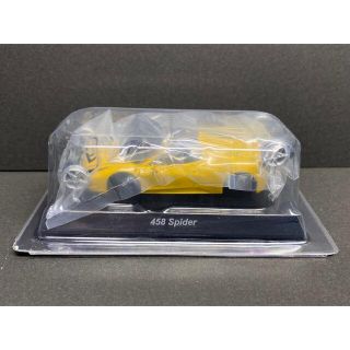 フェラーリ(Ferrari)の京商 1/64 フェラーリ 458 スパイダー イエロー カード付き(ミニカー)